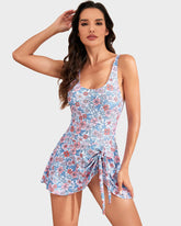 Woobilly® Floral Print Tummy Control Swimdress