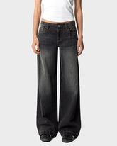Relaxed Fit Low Rise Baggy Jeans For Everyday Style Cotton Denim