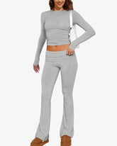 Long Sleeve Cotton Jersey Lounge Set