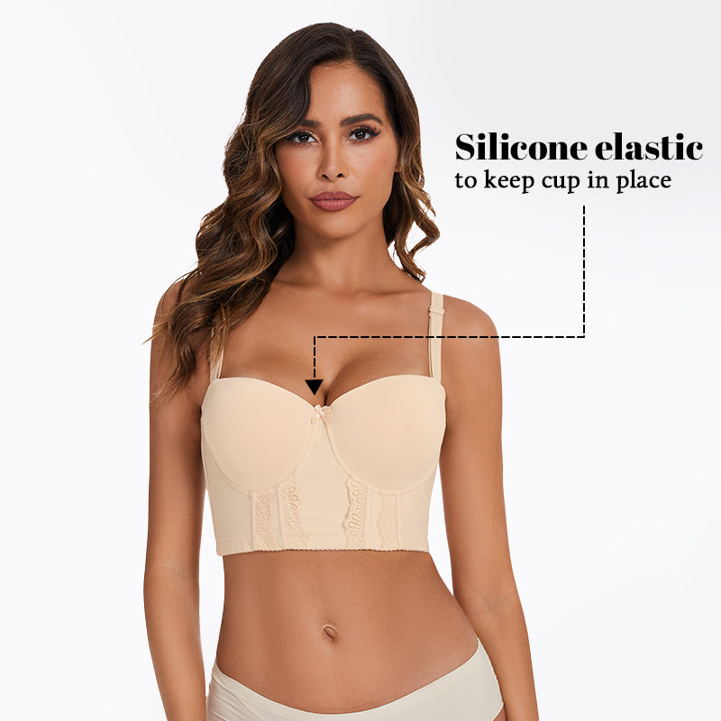 Women's Comfortable and Sexy Cotton Underwear Without Steel Rings Soft Fit  Widened Side Wing Bra Sports Bras (Beige, M) at  Women's Clothing  store