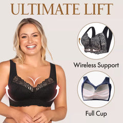 Woobilly® Push Up Stretch Full-Figure Seamless Lace Cut-Out Bra（BUY 1 GET 1 FREE）(2 PACK)