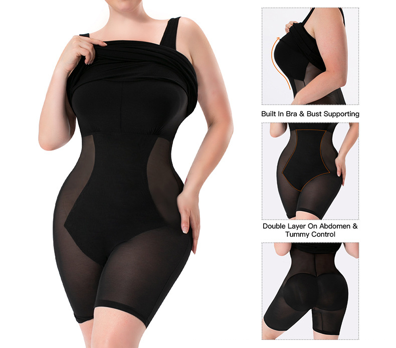 Tight waist shaper dress with 360° built-in slim breast lift