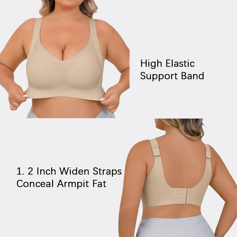 Woobilly®Enhanced w Support Adjustment Comfort Bra-Nude