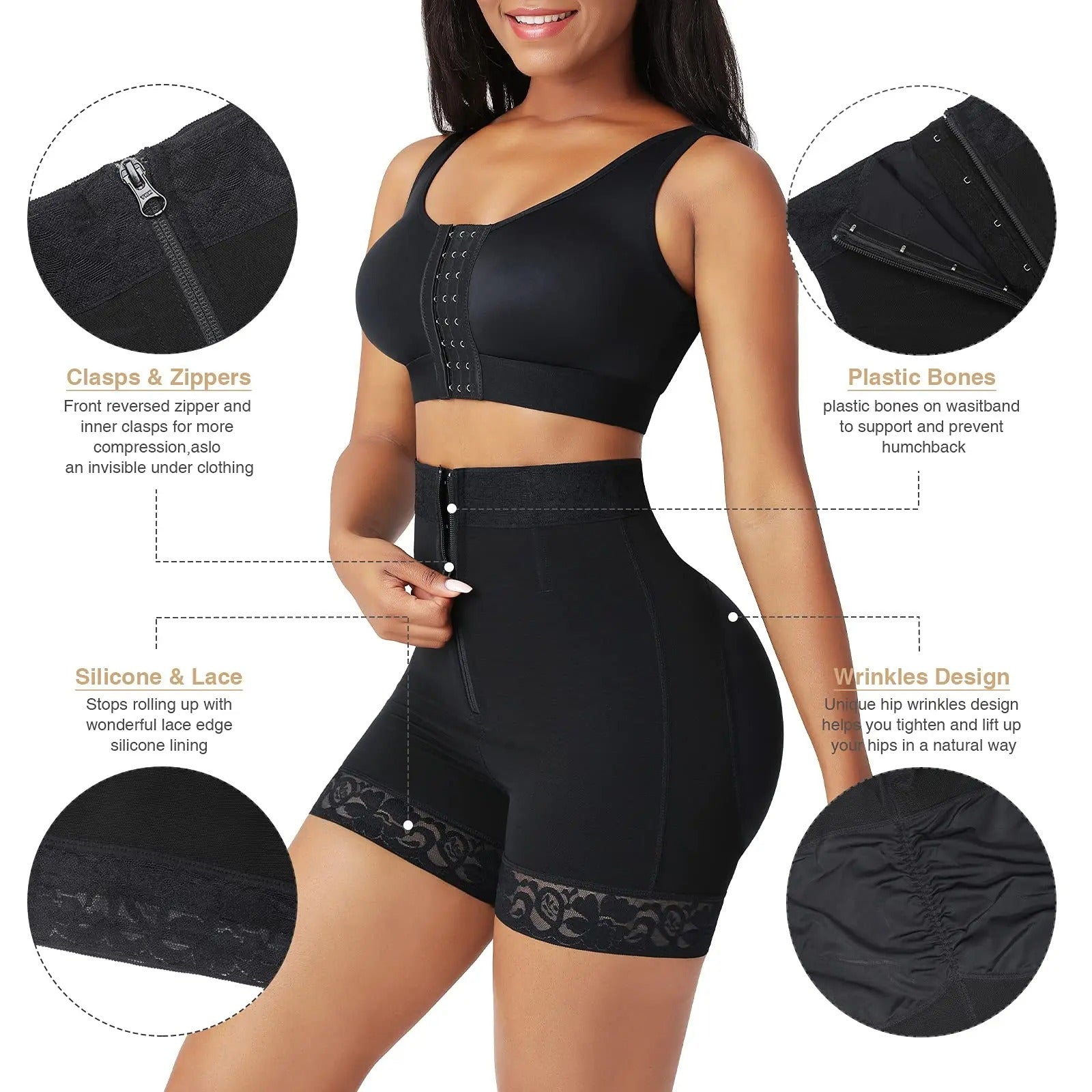 Woobilly®Boned Sculpt High Waist Shorts