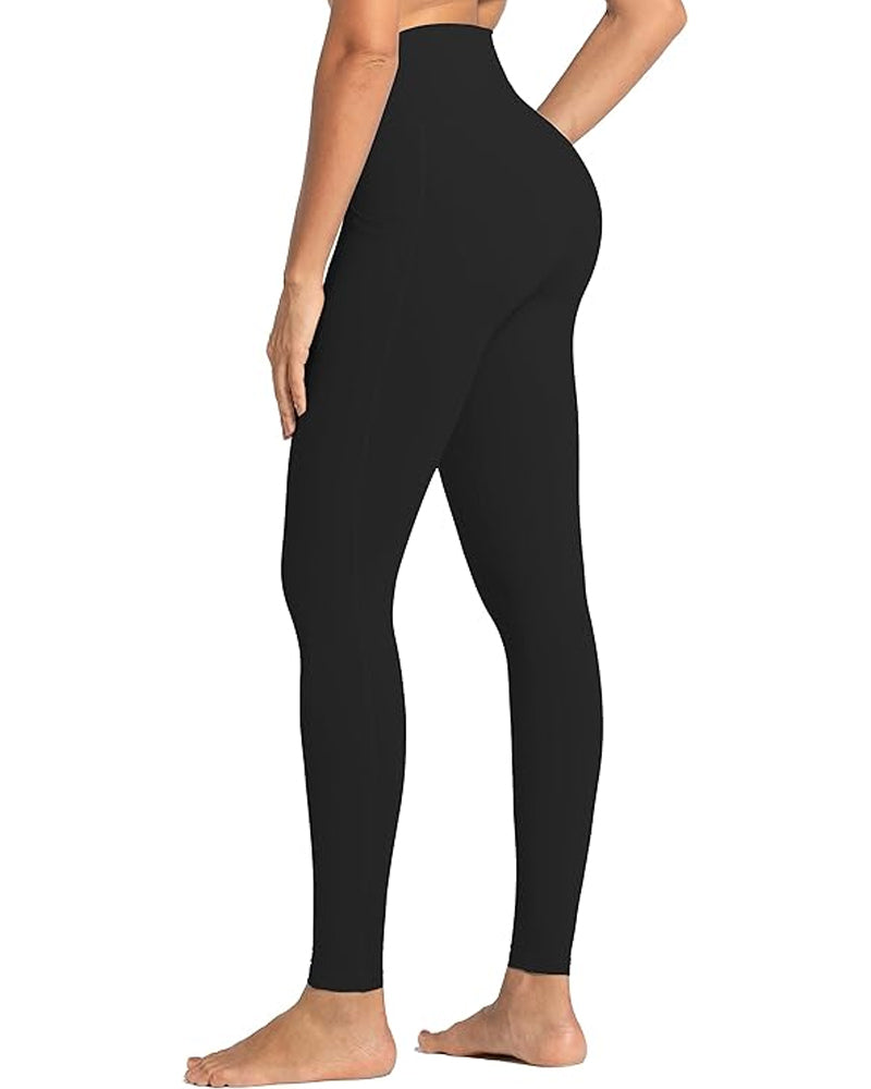 Woobilly High Waisted Butt Lifting Tummy Control Side Pocket Shaping Leggings (Buy 1 Get 1 Free)