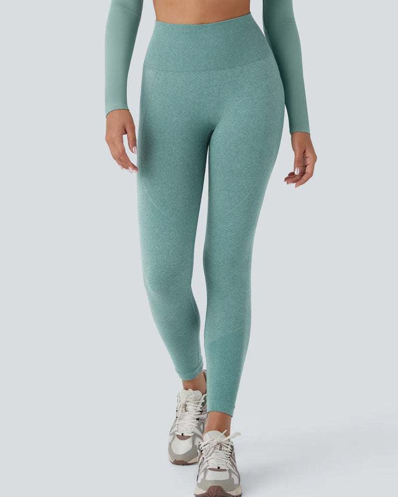 High Waisted Tummy-Control Butt Lifting Seamless Workout Leggings