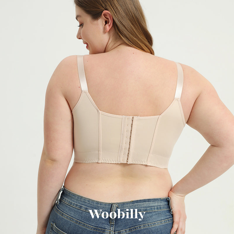 Woobilly Deep Cup Bra Hide Back Fat with Shapewear Incorporate, Wairlady Bra,  Full Back Coverage Hide Fat Smooth Bra (Pink,38/85CDE) : :  Fashion