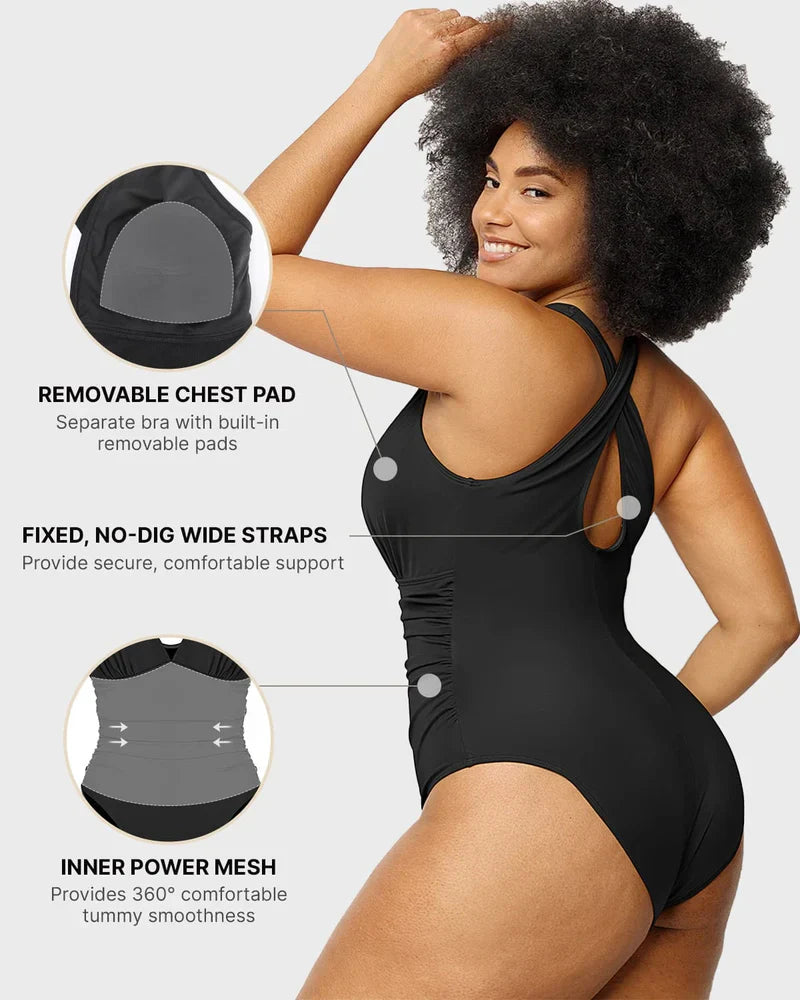 Smart Sculpt One Piece Tummy Control Swimsuit for Women