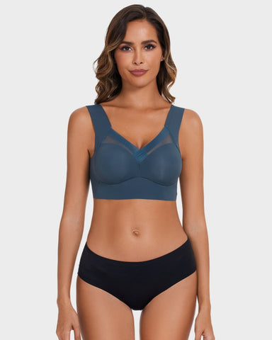 Comfortable Smoothing Mesh Bra