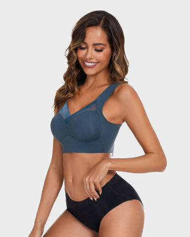 Comfortable Smoothing Mesh Bra