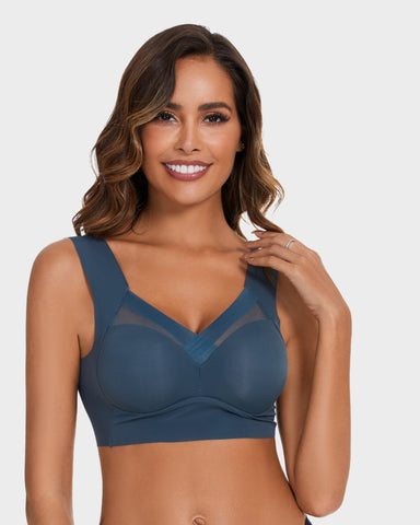 Comfortable Smoothing Mesh Bra