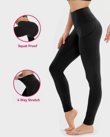 High Waist Tummy Control Fitness Leggings with Pockets