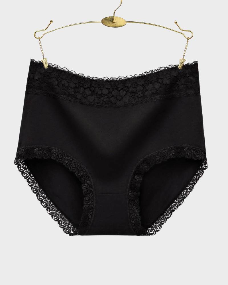 Woobilly® Cotton Lace High-Waisted Panties