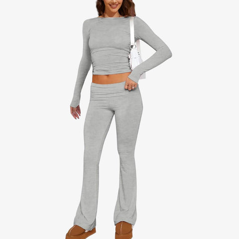 Long Sleeve Cotton Jersey Lounge Set