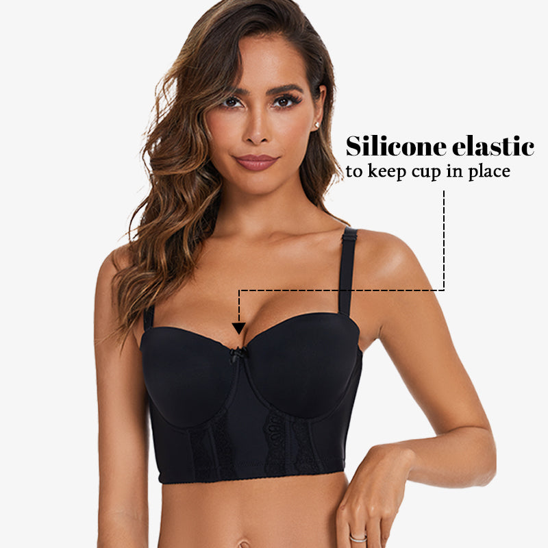Woobilly Deep Cup Bra Hide Back Fat with Shapewear Incorporated, Full Back Coverage  Bras, Filifit Sculpting Uplift Bra (Color : Black, Size : 46F) : :  Clothing, Shoes & Accessories