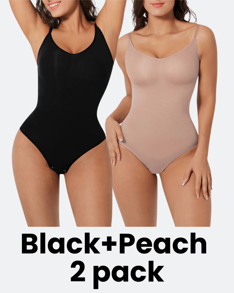 Seamless Tummy Control Bodysuit Sleeveless Tank Tops Body Shaper (2 Pack)