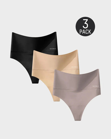 3-Pack High-Rise Seamless Thong Panty