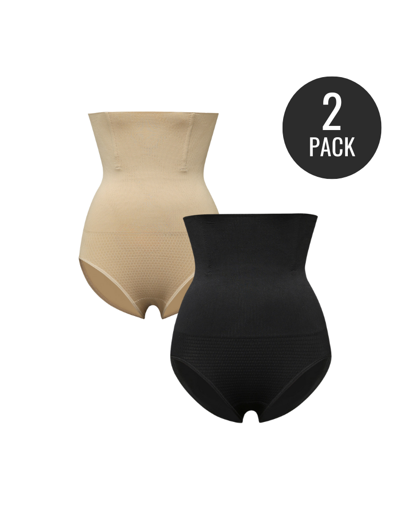 Firm Sculpt High Waisted All-day Lift Shapewear Briefs(2 Packs)