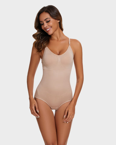 Seamless Tummy Control Shapewear Bodysuit For Women