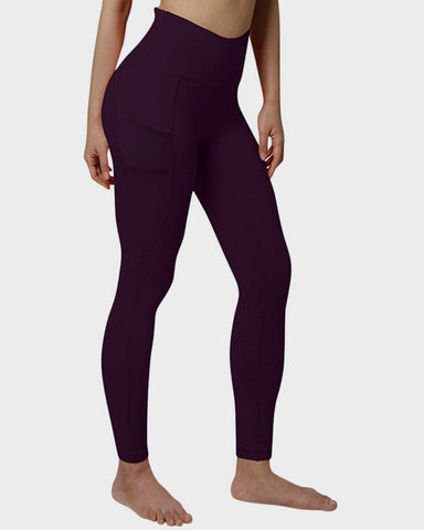 High Waist Tummy Control Fitness Leggings with Pockets