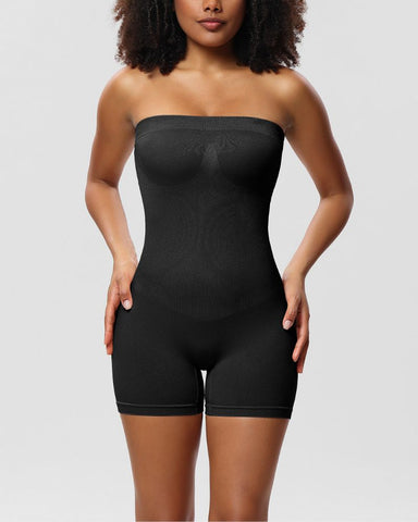 Strapless Slip Tummy Control Shapewear Bodysuit