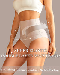 3-Pack High Waisted Tummy Control Briefs for Women