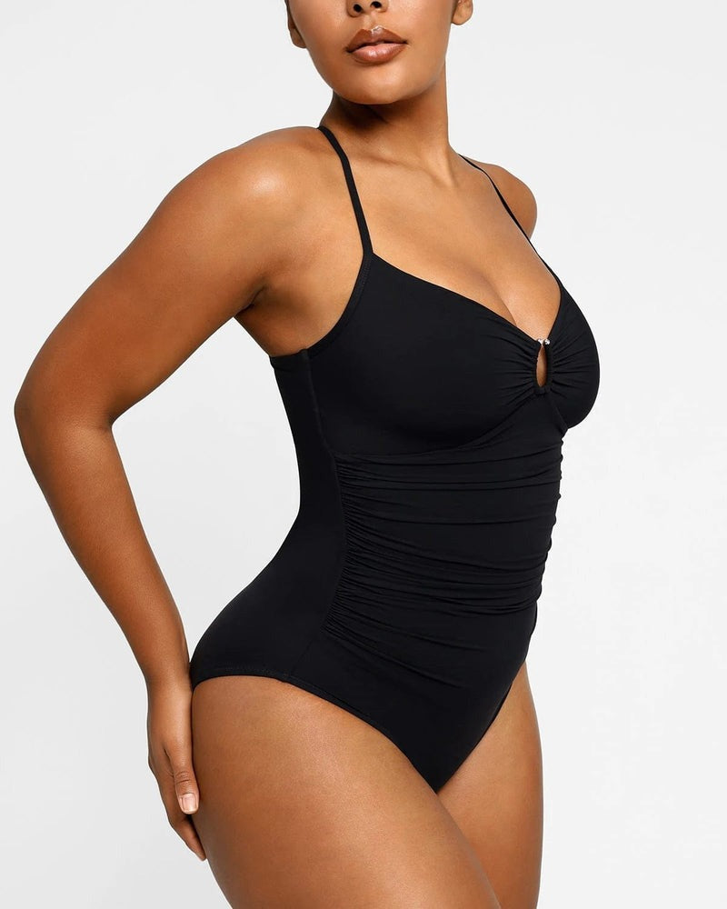 Smart Sculpt U-Ring Cut Out Shaping Swimsuit