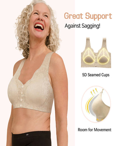 Woobilly® ZERO FEEL Lace Cooling Front Closure Bra