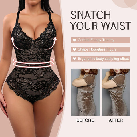 Plus Size Sexy Lace Bodysuits