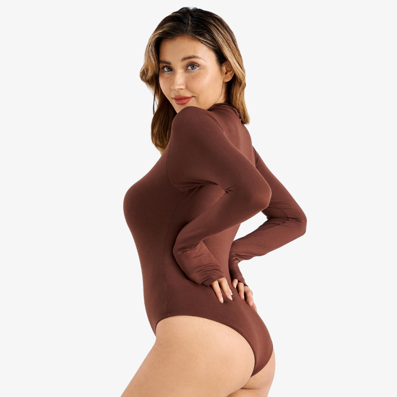 Mock Neck Long Sleeve Bodysuit