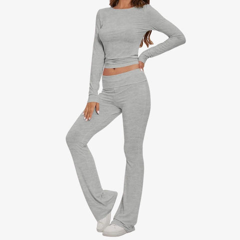 Long Sleeve Cotton Jersey Lounge Set