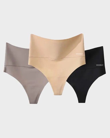 3-Pack High-Rise Seamless Thong Panty