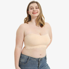 Plus Size Strapless Invisible Push Up Bra