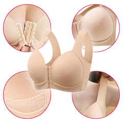 Seamless Front Closure Wirefree 5D Shaping Push Up Comfort Bra