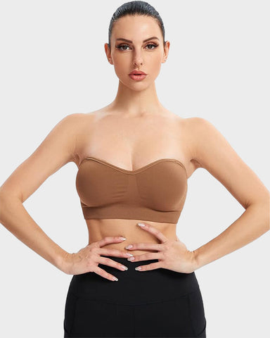 Non-Slip Bandeau Seamless Wireless Strapless Bra