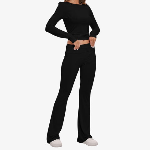 Long Sleeve Cotton Jersey Lounge Set