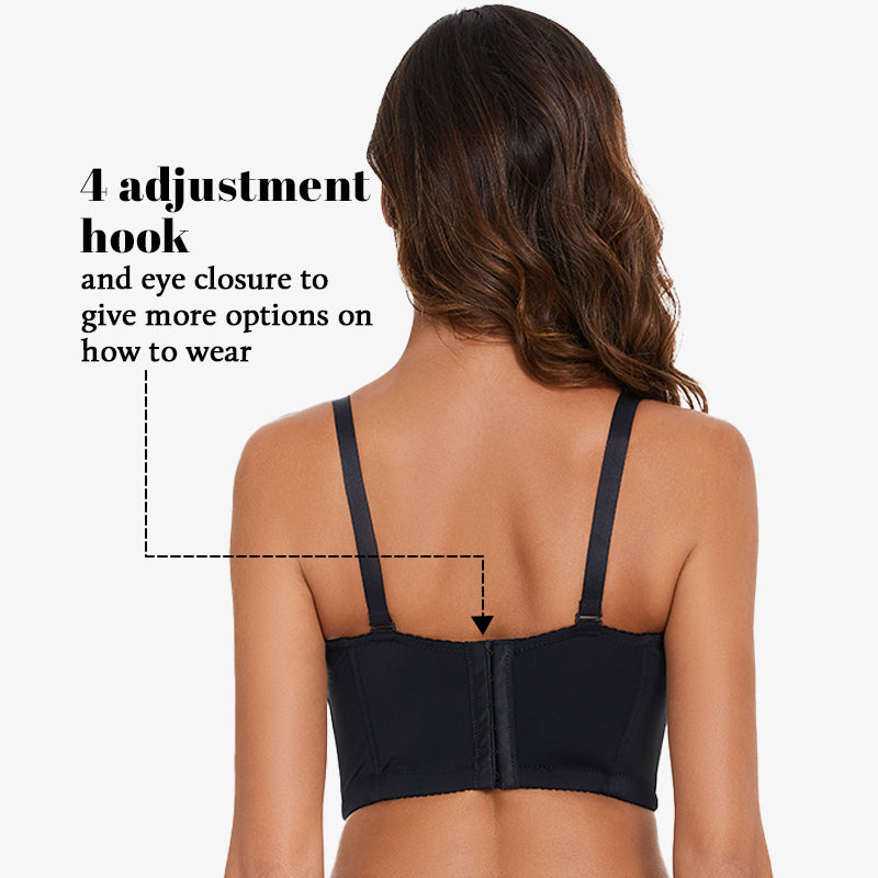 Woobilly Deep Cup Bra Hide Back Fat with Shapewear Incorporated, Full Back Coverage  Bras, Filifit Sculpting Uplift Bra (Color : Black, Size : 46F) : :  Clothing, Shoes & Accessories
