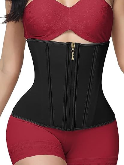 Woobilly® Zip & Breasted Body Shaper Tank Top Women Waist Trainer with Zipper & Hooks