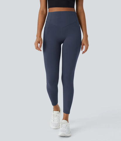 High Waisted Butt Lifting Tummy Control Side Pocket Shaping Training Leggings（复制图片）