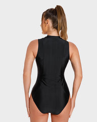 Woobilly® Front Zip One Piece Training Swimsuit