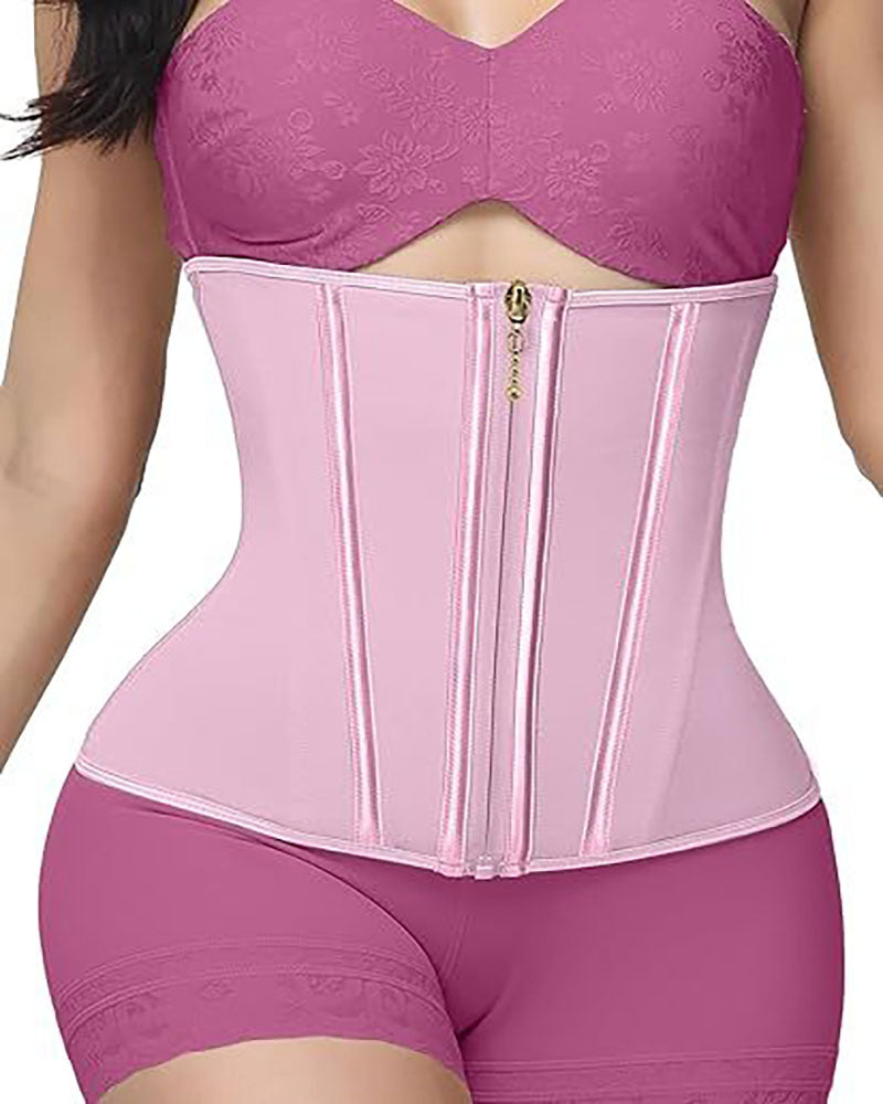 Woobilly® Zip & Breasted Body Shaper Tank Top Women Waist Trainer with Zipper & Hooks