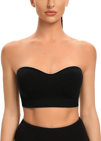 Non-Slip Bandeau Seamless Wireless Strapless Bra