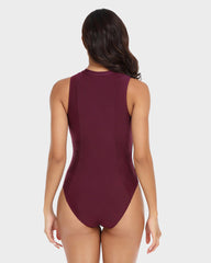 Woobilly® Front Zip One Piece Training Swimsuit