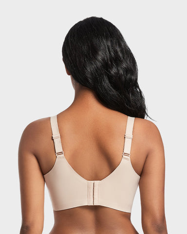 Back Smoothing Push-Up Plunge Bra - Skin