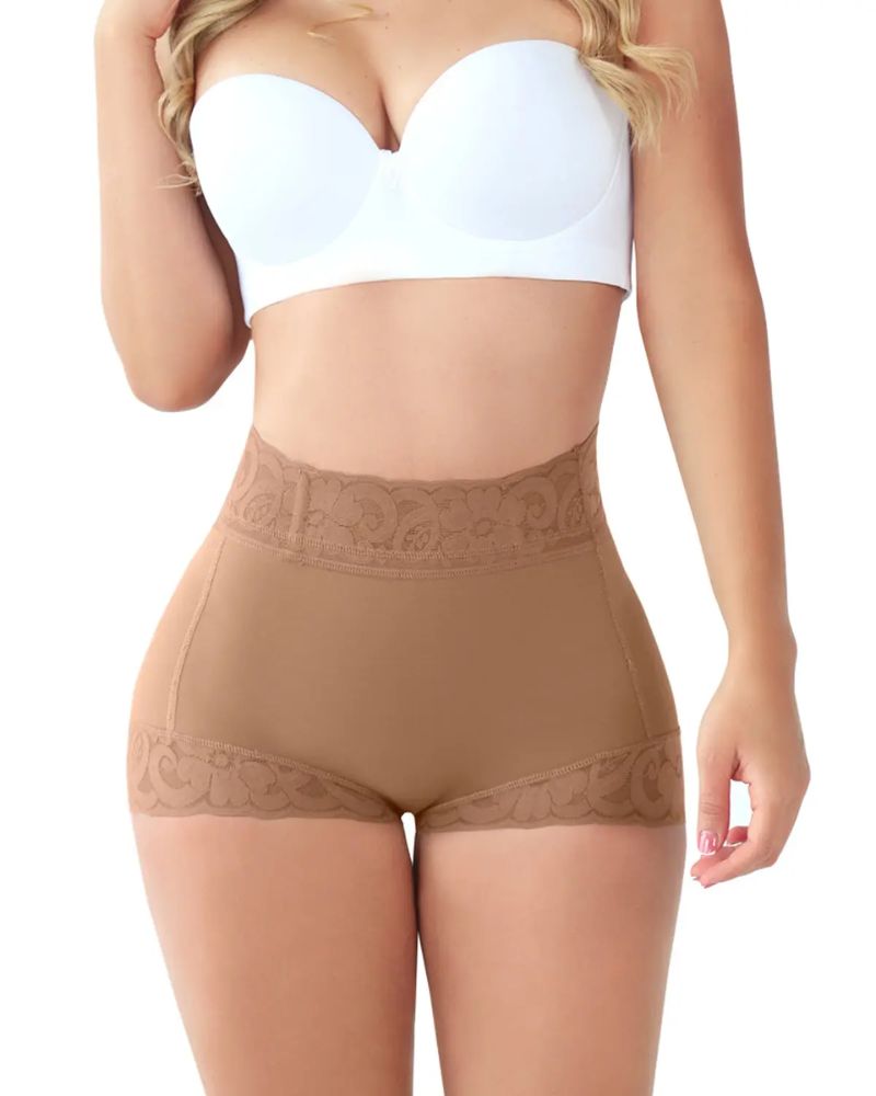 Classic Lace Butt Lifter Shaping Shorts For Women