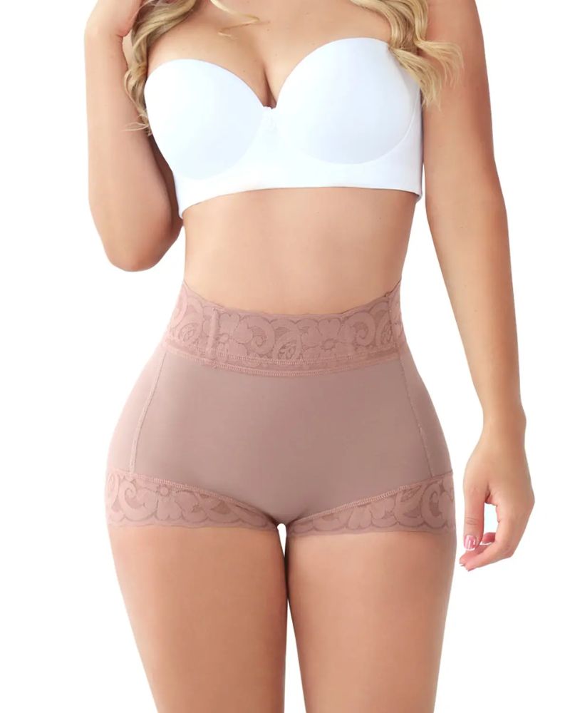 Classic Lace Butt Lifter Shaping Shorts For Women