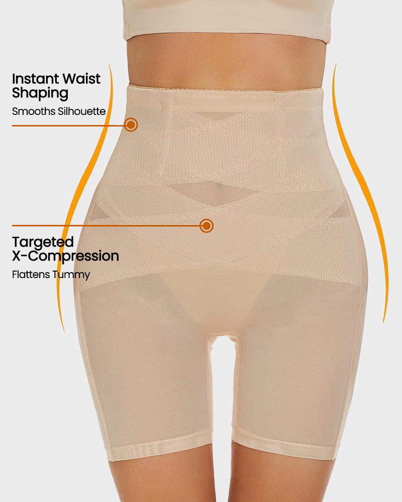 Mesh High Waist Shapewear Shorts