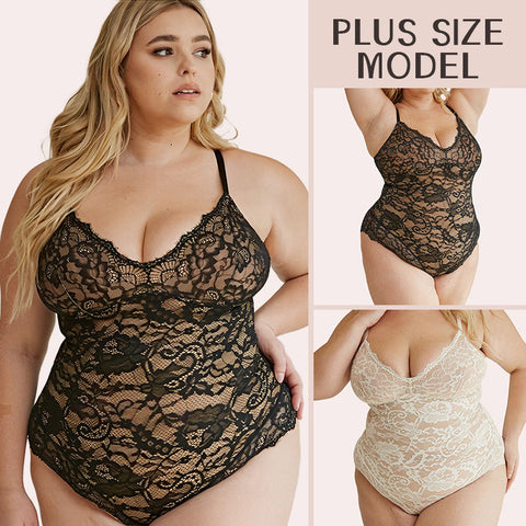 Plus Size Sexy Lace Bodysuits