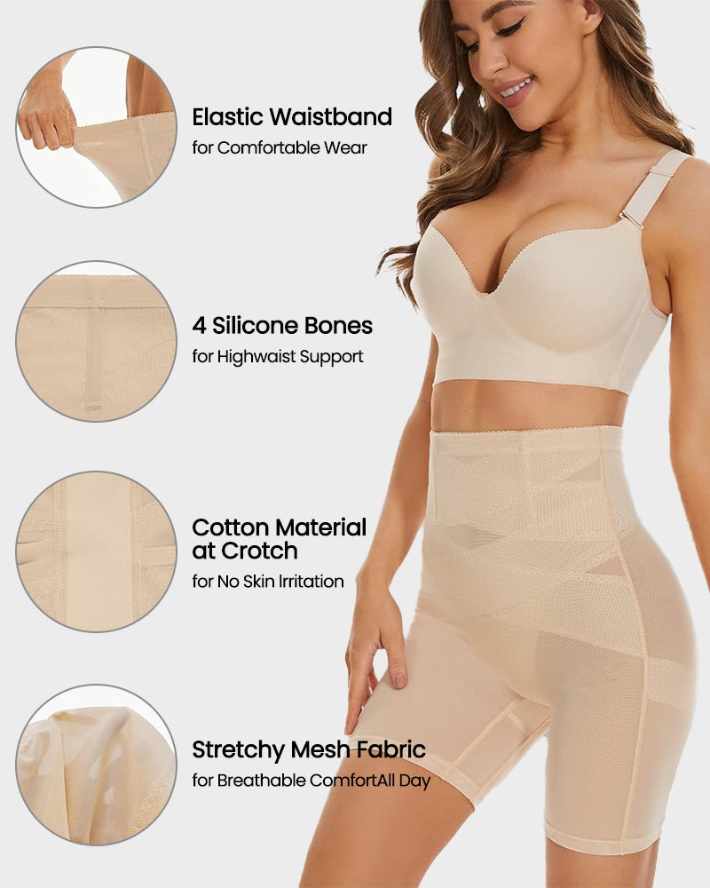 Mesh High Waist Shapewear Shorts