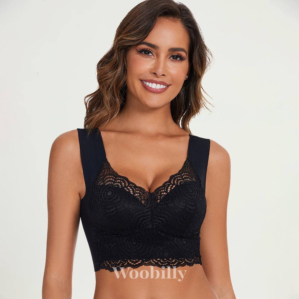 Air Ultimate Lift Stretch Seamless Lace Push Up Bra-BLACK+NUDE（BUY 1 GET 1  FREE） - Woobilly